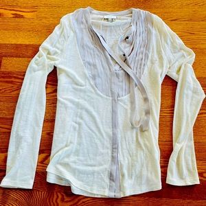 Lucky Brand long sleeve cute blouse